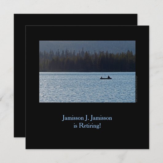 Ankündigung der Pensionierung, Fischer und Sohn am (Vorne/Hinten)