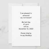 Ankündigung der Pensionierung, Gelbe Eisenbahn (Rückseite)