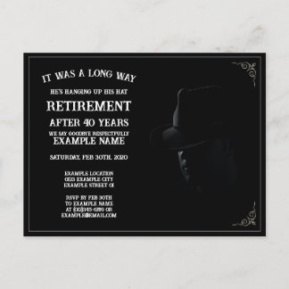 Ankündigung der Pensionierung mit Cowboy in Half S