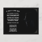 Ankündigung der Pensionierung mit Cowboy in Half S (Vorderseite)