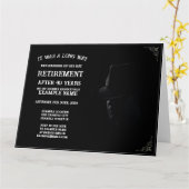 Ankündigung der Pensionierung mit Cowboy in Half S (Gelbe Blume)