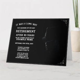 Ankündigung der Pensionierung mit Cowboy in Half S