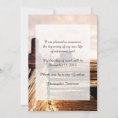 Ankündigung der Pensionierung, Schraubenarbeit (Rückseite)