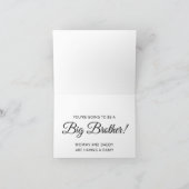 Ankündigung der personalisierten Großen Bruderscha (Innenseite)