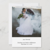 Ankündigung der Personalisierten Hochzeitsfeier vo (Vorderseite)