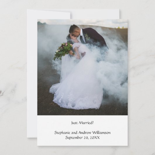 Ankündigung der Personalisierten Hochzeitsfeier vo (Vorderseite)