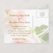 Ankündigung der Rosa-Verlobung (Rückseite)