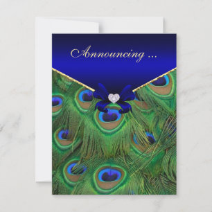 Ankündigung der Royal Blue Peacock Verlobung