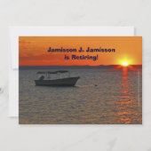 Ankündigung der Ruhestandzeit für das Fischerboot  (Vorderseite)