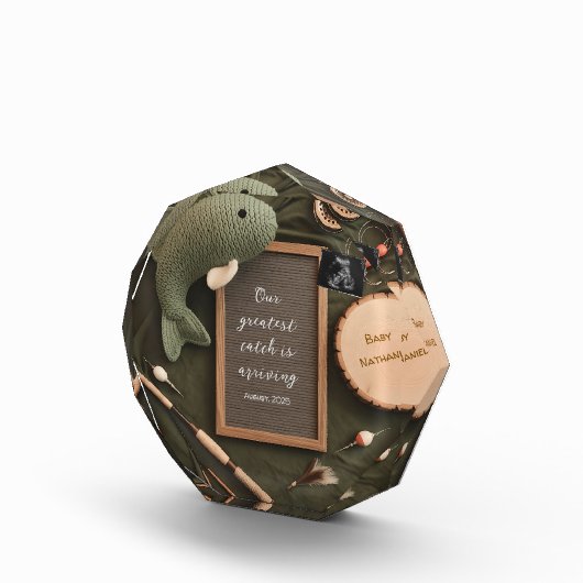 Ankündigung der rustikalen Fischerei Fotoblock (Rechts)