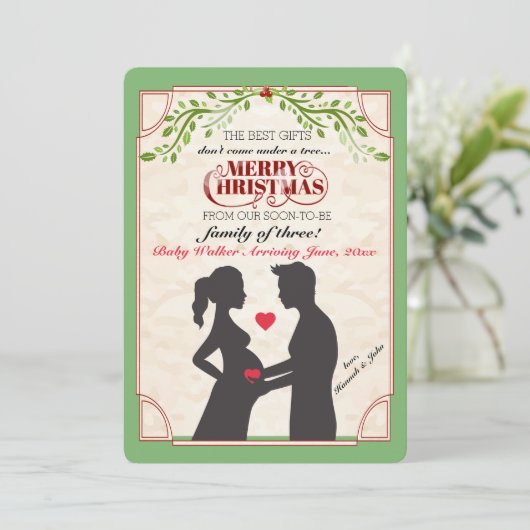 Ankündigung der Schwangerschaft (Stehend Vorderseite)