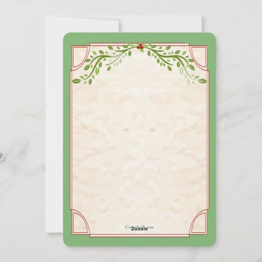 Ankündigung der Schwangerschaft (Rückseite)