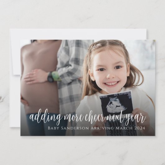 Ankündigung der Schwangerschaft (Vorderseite)