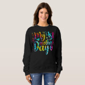 Ankündigung der Schwangerschaft am ersten Mutterta Sweatshirt (Vorne ganz)