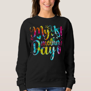 Ankündigung der Schwangerschaft am ersten Mutterta Sweatshirt