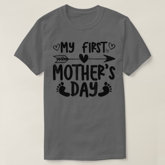 Ankündigung der Schwangerschaft am ersten Mutterta T-Shirt (Design vorne)