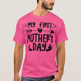 Ankündigung der Schwangerschaft am ersten Mutterta T-Shirt