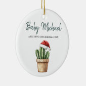 Ankündigung der Schwangerschaft Ankunft des Kindes Keramik Ornament (Rechts)