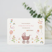 Ankündigung der Schwangerschaft bei der Vintagen B (Stehend Vorderseite)