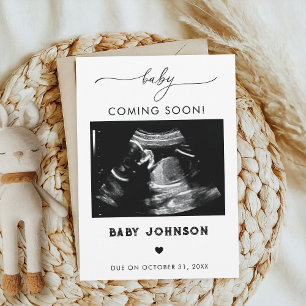Ankündigung der Schwangerschaft des Babys bald auf