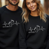 Ankündigung der Schwangerschaft des ersten Herzsch Sweatshirt