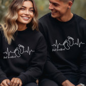 Ankündigung der Schwangerschaft des ersten Herzsch Sweatshirt