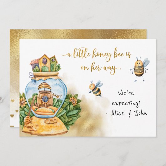 Ankündigung der Schwangerschaft durch Skriptmutter (Vorne/Hinten)