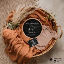 Ankündigung der Schwangerschaft eines neutralen Bo