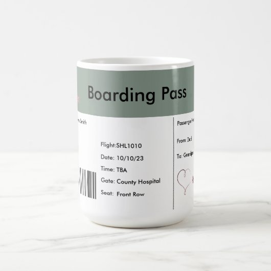 Ankündigung der Schwangerschaft eines neutralen Fl Kaffeetasse (Mittel)