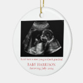 Ankündigung der Schwangerschaft im Foto Keramik Ornament (Links)