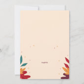 Ankündigung der Schwangerschaft im Herbst Foto (Rückseite)