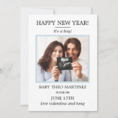 Ankündigung der Schwangerschaft im neuen Foto (Vorderseite)