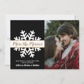 Ankündigung der Schwangerschaft im Schwarz-weißen  (Vorderseite)