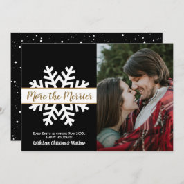 Ankündigung der Schwangerschaft im Schwarz-weißen