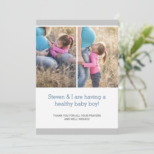 Ankündigung der Schwangerschaft in der modernen sc (Stehend Vorderseite)