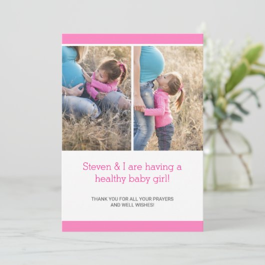 Ankündigung der Schwangerschaft in der modernen sc (Stehend Vorderseite)