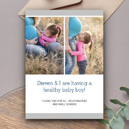 Ankündigung der Schwangerschaft in der modernen sc