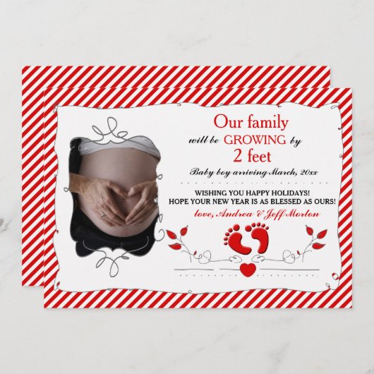 Ankündigung der Schwangerschaft um 2 Meter (Vorne/Hinten)