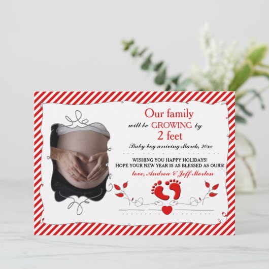 Ankündigung der Schwangerschaft um 2 Meter (Stehend Vorderseite)