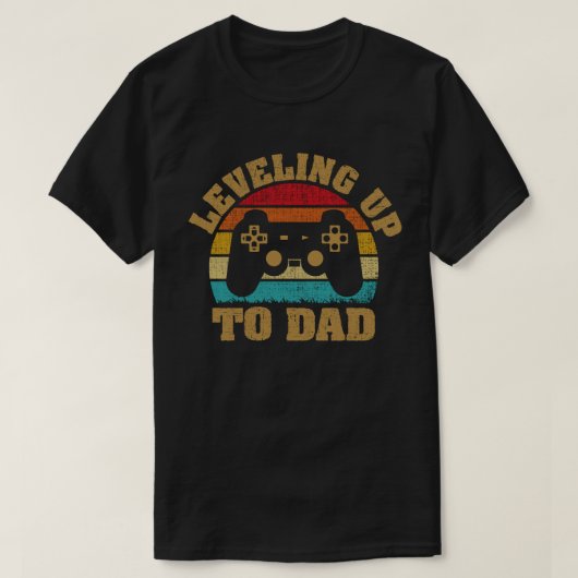 Ankündigung der Schwangerschaft von Daddy Gamer T-Shirt (Design vorne)