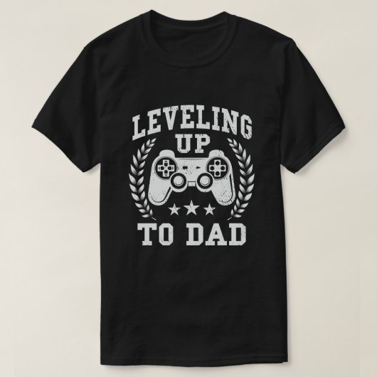 Ankündigung der Schwangerschaft von Daddy Gamer T-Shirt (Design vorne)