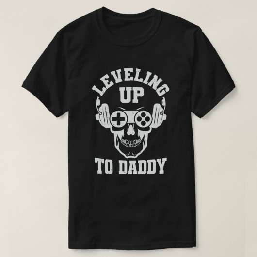 Ankündigung der Schwangerschaft von Daddy Gamer T-Shirt (Design vorne)