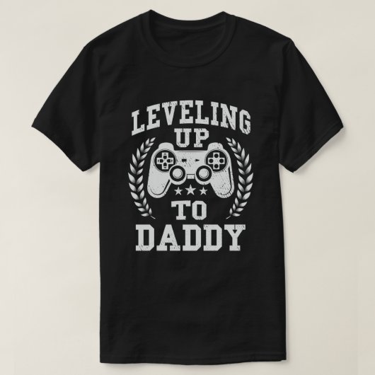 Ankündigung der Schwangerschaft von Daddy Gamer T-Shirt (Design vorne)