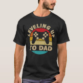 Ankündigung der Schwangerschaft von Daddy Gamer T-Shirt (Vorderseite)