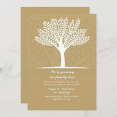 Ankündigung der Schwangerschaft von Familienbaum (Vorne/Hinten)