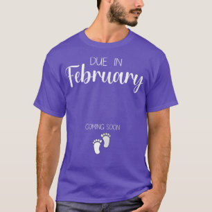 Ankündigung der Schwangerschaft von Frauen im Febr T-Shirt