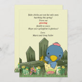 Ankündigung der Schwangerschaft von Hatchling Bird (Vorne/Hinten)