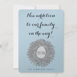 Ankündigung der Schwangerschaft von niedlich Nest 