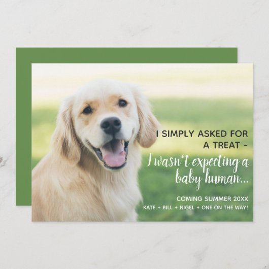 Ankündigung der Schwangerschaft von niedlichen Hau (Vorne/Hinten)