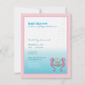 Ankündigung der Sea Baby Girl Shower (Vorderseite)